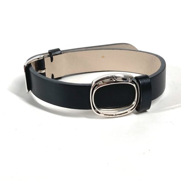 Pre-Owned Damiani Bracelet Leather Women's Black
