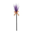 thumbnail image 2 of Halloween Witch Broom Decoration, 35.4 inch Tulle Witch Broom Prop with Pumpkin Bow Ribbon for Front Door Fireplace and Party Decor, 2 of 7