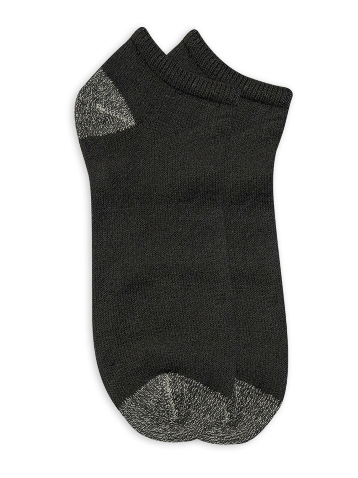 Athletic Works Men's No-Show Socks, 12-Pack, Black photo 4
