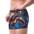 thumbnail image 2 of Fotbe Night Sky Turtle Men’s Total Support Pouch Boxer Briefs, X-Temp Cooling, Moisture-Wicking Underwear, Regular, Long-leg and Trunk-Large, 2 of 6