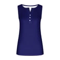 thumbnail image 5 of Wycnly Summer Saving Tank Top for Women Gym Tops for Women Slim Fit Breathable Comfy Button up Tunic Tank Trendy Solid Sleeveless Tee Shirts Girls Sleeveless Shirt, 5 of 5