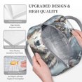 thumbnail image 3 of Balery Majestic Snowy Wolf Bolsa de Almuerzo para Mujeres, Caja de Almuerzo, Bolsa de Almuerzo Pequeña Impermeable, Tote de Almuerzo Reutilizable con Gran Capacidad, 3 of 6