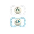 thumbnail image 2 of MAM Air Night Pacifiers (2 pack), MAM Sensitive Skin Pacifier 16+ Months, Glow in the Dark Pacifier, Best Pacifier for Breastfed Babies, Assorted, Baby Pacifiers, 2 of 10