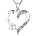 thumbnail image 1 of Collar de plata S925 Yashi Colgante en forma de corazón Mujer, 1 of 3