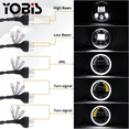 thumbnail image 3 of Pair 7 Inch LED Headlights For Jeep Wrangler JK Land Rover Defender 90 &110, 3 of 12