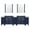 Navy Blue, variant on Volez 48 in W Dark Grey Single Vanity with Side Cabinet, Ceramic Top, and 34 in Mirror