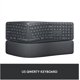 thumbnail image 2 of Teclado Logitech ERGO K860 inalámbrico ergonómico Qwerty negro, 2 of 9