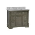 thumbnail image 6 of Sydney 42" Bathroom Vanity with Weathered Gray Cabinet and Carrara Marble Top, 6 of 6