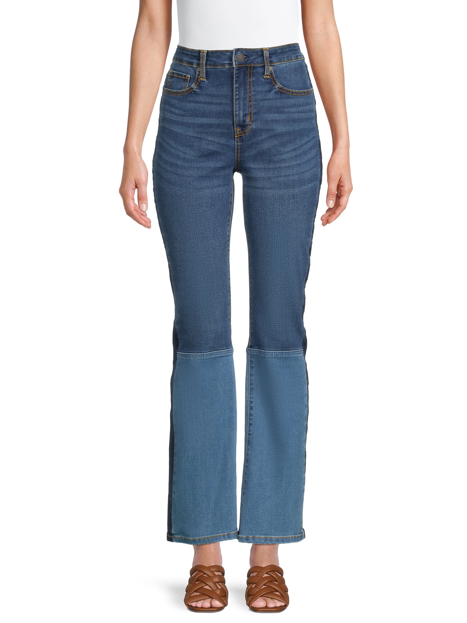Time and Tru Women's High Rise Bootcut Jeans - Walmart.com
