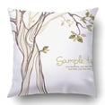 thumbnail image 1 of RYLABLUE Design avec Housse de Coussin de Taie d'Oreiller d'Arbre Stylisée 16x16 Pouces, 1 of 1