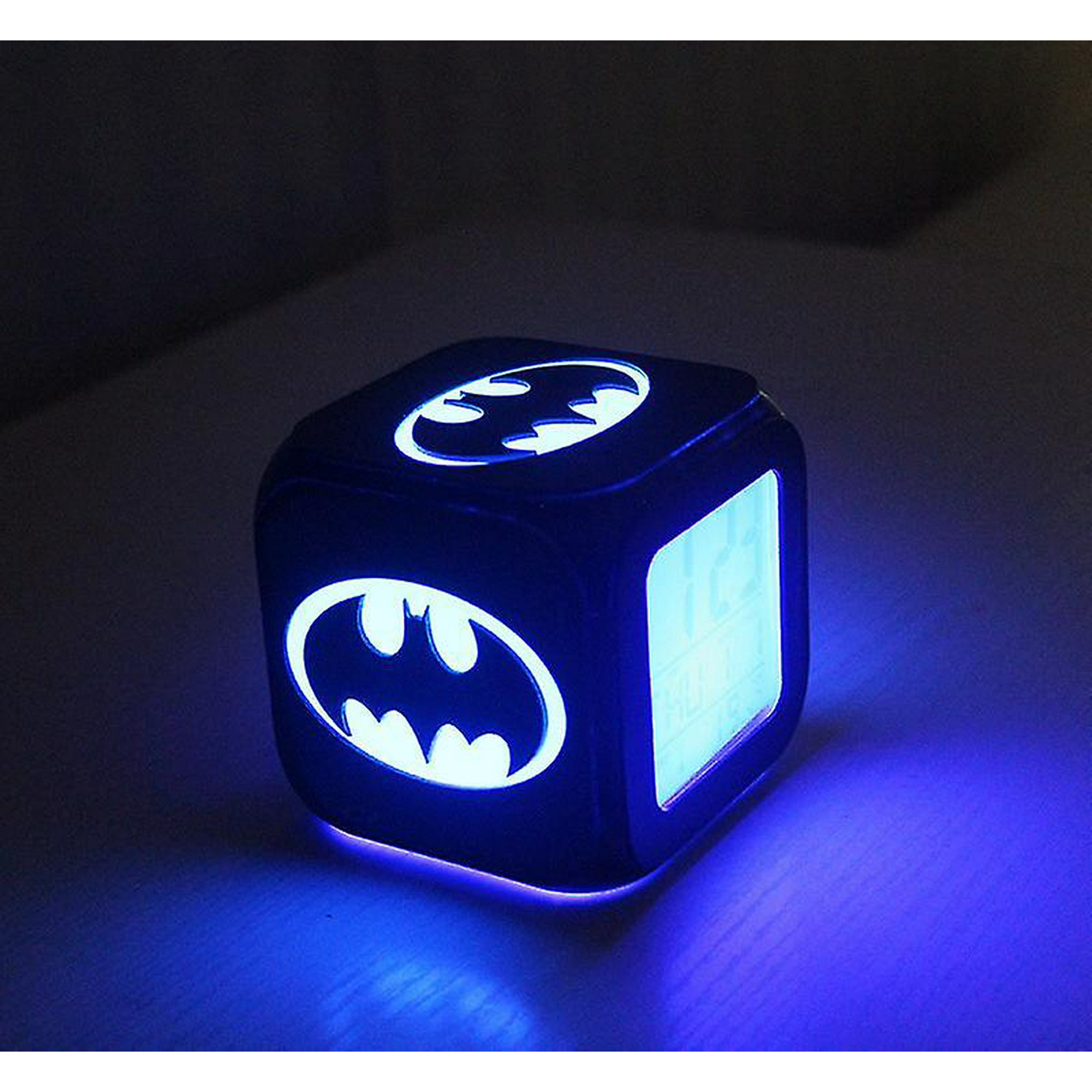 Batman Led Night Light Superhero 3d Stereo Small Alarm Clock Electronic Clock Bedside Clock Usb Walmart