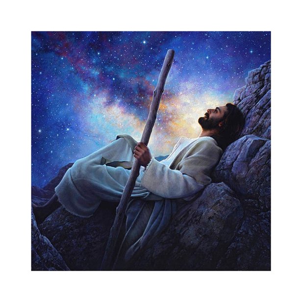 Wdftyju 5D DIY Taladro Redondo Completo Diamante Pintura Cielo Jesús Mosaico Rhinestone Dibujar Imagen Wdftyju 6um3jw7jk4ht7lz8