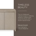 thumbnail image 2 of Maven Lane Iris Buffet Contemporain en Bois Finition Blanc Raffiné, 2 of 6