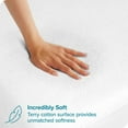 thumbnail image 5 of DISEN Twin Size Mattress Protector - Premium 100% Waterproof Mattress Protector - Vinyl Free - Cooling Mattress Protector (Twin, White), 5 of 7