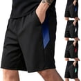 thumbnail image 2 of Umfun Men's Sporty Side Panel Athletic Shorts with Elastic Drawstring Waist - Lightweight Quick Dry Running Shorts for Gym Training & Casual Daily Wear, 2 of 9