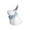 White-1A Home Decor, variant on karymi Minimalist White Ceramic Easter Bunny Figurine with Soft Colored Floral Details for Tabletop Shelf Home Decor and Spring Holiday Accent Piece House Decor