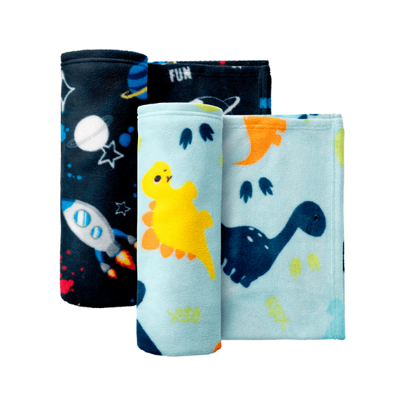 Set Cobertor Ligero Dinos & Galaxy