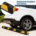 thumbnail image 3 of 72" Heavy Duty Rubber Parking Curb, Rubber Wheel Stopper - 6-Foot Parking Curb for Garage, Driveway & Parking Lots | Protects Cars, Trucks, SUVs,1 Pack, 3 of 6