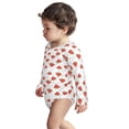 thumbnail image 3 of Xecao Hand Drawn Watermelon Print Baby unisex-baby Cotton Long-sleeve Bodysuits-18 Months, 3 of 6