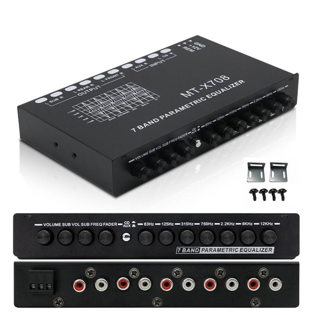 ecualizador de audio del coche, de amplificador de ecualizador de audio para automóvil de 7 bandas,ecualizador paramétrico digital car audio home,eq crossover ecualizador Control de Hugo ecualizador de audio del coche