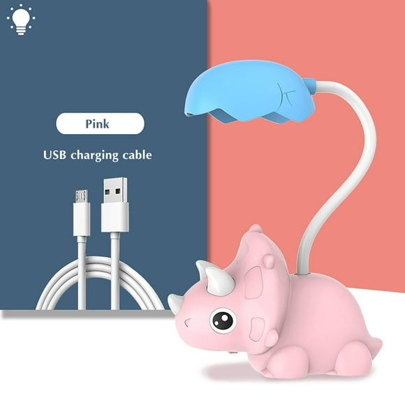Sentmoon Prime Day Deals 2024 Canada Dinosaur New Rechargeable Table Lamp Folding Learning Eye Table Lamp Children's Small Table Lamp Student Bedside Up to 40% off