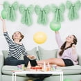 thumbnail image 6 of CuiLiyq Large Black Bow Garland Banners for Coquette Birthday Party Decorations, Bow Themed Birthday Decor for Bridal Shower Bachelorette Party Wedding Supplies (5 Pcs Bows, Green), 6 of 6