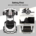 thumbnail image 6 of Wisairt 24V 10Ah Kids Electric Go Kart Drift Car, 360° Drift Ride on Toy with 800W Motors, 7.5 MPH, Adjustable Length, LED Lights, Drift Racing Kart for Big Kids 6-12 Years Old, 135 LBS, White, 6 of 12
