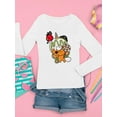 thumbnail image 3 of Funny Unicorn Donut Ii Long Sleeve Toddler -Image by Shutterstock,  2 Toddler, 3 of 4