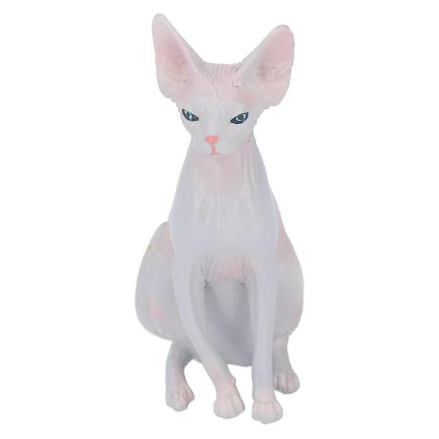 Sphynx Cat Display Model High Simulation Lifelike Animal Figurine Toy for Collection Decoration PL127‑1563