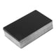 thumbnail image 3 of 100 tarjetas de visita de acceso comercial de metal con grabado de aleación de aluminio negro en blanco de 0,22 mm de grosor, 3 of 4