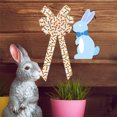 thumbnail image 5 of Easter Large Wreath Bows for Front Door Decorations,Burlap Holiday Bow Easter Bunny Carrot Hanging Handmade Bows for Wreath Door Wall Party Indoor Outdoor Home Decor, 5 of 7
