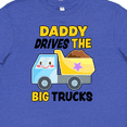 thumbnail image 4 of Inktastic Daddy Drives The Big Trucks with Dump Truck Youth T-Shirt, 4 of 5