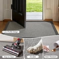 thumbnail image 4 of QiCaiJia Hallway Runner Rug 2x6 ft Gray Jute Like Kitchen Runner Mat Rugs Non Slip, Woven Soft Entryway Farmhouse Runner Boho Floor Carpet for Indoor Laundry Hall Backdoor Bedroom Living Room, 4 of 8