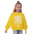 thumbnail image 4 of Odeerbi Kids Boys Girls Halloween Crewneck Sweatshirts Fall Winter Cotton Sweatshirt Kids Kids Cute Solid Color Halloween Print Long Sleeve Sweatshirts Top Kids Clothes Yellow, 4 of 9