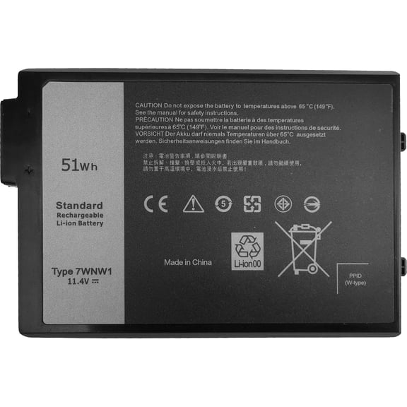 7WNW1 Laptop Battery for Dell Latitude 5424 5420 Rugged Latitude 7424 Rugged Extreme P137G P85G