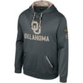 thumbnail image 2 of Men's Colosseum Charcoal Oklahoma Sooners OHT Military Appreciation Pullover Hoodie, 2 of 4