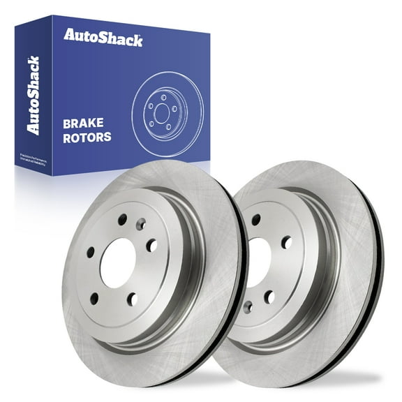 AutoShack 13.35" (339.2 mm) Rear Vented Brake Rotors | Replacement for 2008-2014 Cadillac CTS | 2-PC Set