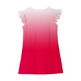 thumbnail image 5 of WQQZJJ Girls Casual Dresses Gradient Color Round Neck Dresses Ruffle Sleeveless Dresses Summer School Party Knee-Length Dresses, 5 of 6