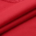 thumbnail image 5 of Women`s Multiple Color Soft Flowy Young Lace Edge Solid Color Long Sleeve Polyester Splice Top(Red,XXL), 5 of 5