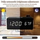 thumbnail image 2 of Reloj despertador digital de madera con carga inalámbrica, atenuador de brillo ajustable y volumen de alarma, modo día laborable/fin de semana, alarma dual, repetición, 12/24 h,, 2 of 5