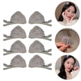 thumbnail image 3 of MasteelfCA 8pcs Shiny Halloween Cat Ears Hair Clips Fashion Rhinestone Hair Barrettes, 3 of 8