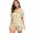 Yellow, variant on KLHDSF Womens 2 Piece Pajama Set Short Sleeve Top and Shorts Casual Summer Floral Loungewear Green L