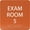 Burnt Sienna, variant on ADA CENTRAL SIGNS - 6" X6" Exam Room 5 Sign - ADA Compliant Tactile Graphics Grade 2 Braille Text Acrylic Wall Signs - Educational Institution Directional Assistance Test Center Door Sign for Schools