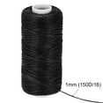 thumbnail image 4 of Unique Bargains Black Polyester Waxed Leather Sewing Thread, 55 Yards, 4 of 6