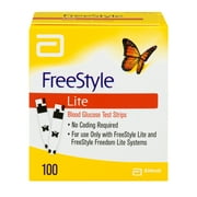 FreeStyle Lite Blood Glucose Test Strips, 100 Ct