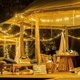 thumbnail image 4 of 2 uds 200 luces LED solares de Navidad, 72,2 pies luces de cadena solares impermeables para exteriores, 8 modos de luces solares para exteriores para jardín JAMW Sencillez, 4 of 5