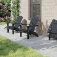 thumbnail image 5 of GONICHA HDPE Folding Adirondack Chair, Weather-Resistant ,Suitable for Backyard and Porches, Black, 5 of 7