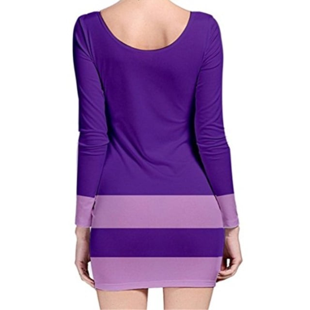 long sleeve purple dress like daphne