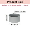 thumbnail image 2 of Funda de Silicona Uxcell para Botella de Agua de 24 oz, 2 Pcs Fundas Protectores Antideslizantes para la Parte Inferior de la Botella Gris, 2 of 7