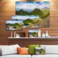 thumbnail image 3 of Mountain Lake View on Bright Day - Large Landscape Canvas Art, 3 of 4